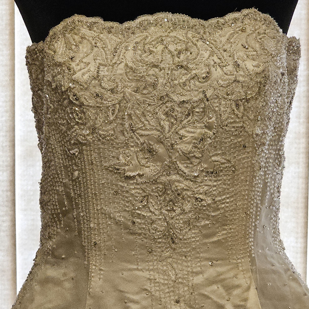 Vintage‎ Stephen Yearick Elegant White Wedding Dress 8 - Picture 2 of 8